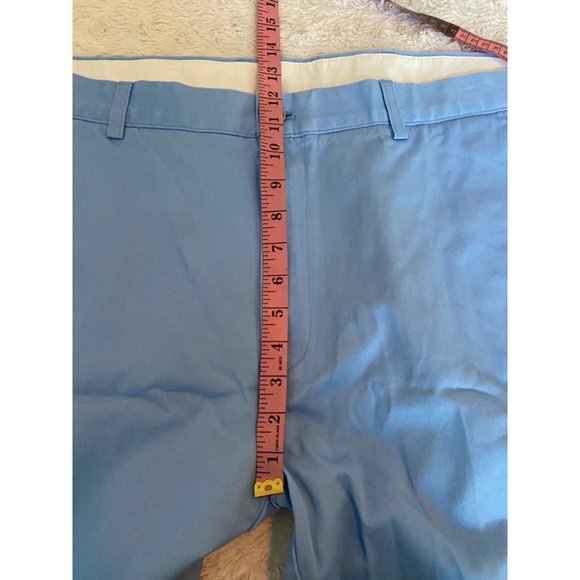 Round Tree & York Casuals Men’s Flat Front Classic Fit Blue Shorts Size 40 - Picture 5 of 8